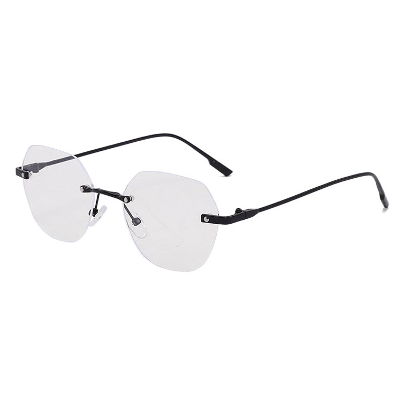 Маленькая Красная книга, бескаркасные готовые очки для близорукости, многоугольные сверхлегкие на вид, простые на вид, мужчины и женщины, степень защиты от синего света