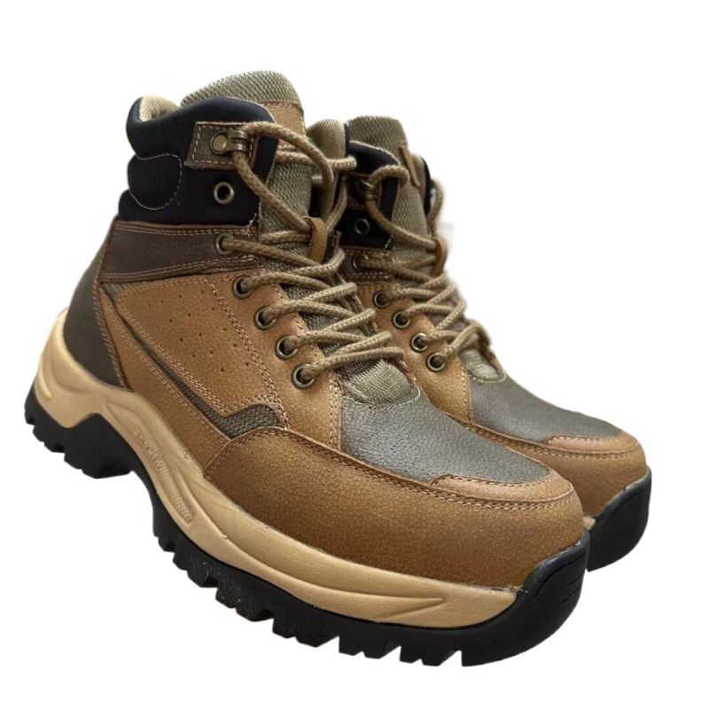 ShoeGlobe ShoeGlobe 23 Thick-Soled Ski High-Top Mountaineering New Waterproof Non-Slip Thickened Wool Warm Snow Boots Men's Ultra-Light_voghion.com