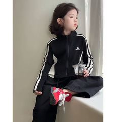 女童春装2025新款儿童运动休闲外套早春宝宝套装洋气外套卫裤穿搭
