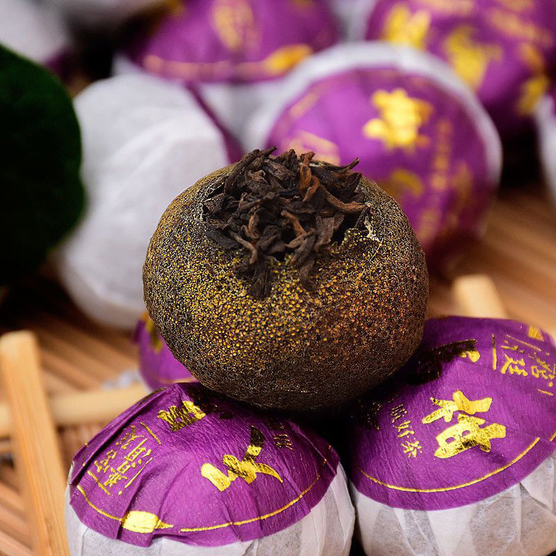 【獨立包裝】正宗新會小青柑普洱茶柑普茶宮廷普洱熟茶葉一斤批發