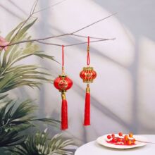 新年网红灯笼型挂饰 传统工艺灯笼挂件 手工艺网红氛围感喜庆用品