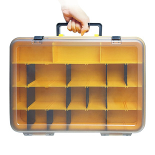 Fishing Accessories Box, Lure Box, Double-Layer Multi-Functional Portable Storage Box, Fishing Gear Box, Medicine Box, Jewelry Hardware Tool Box