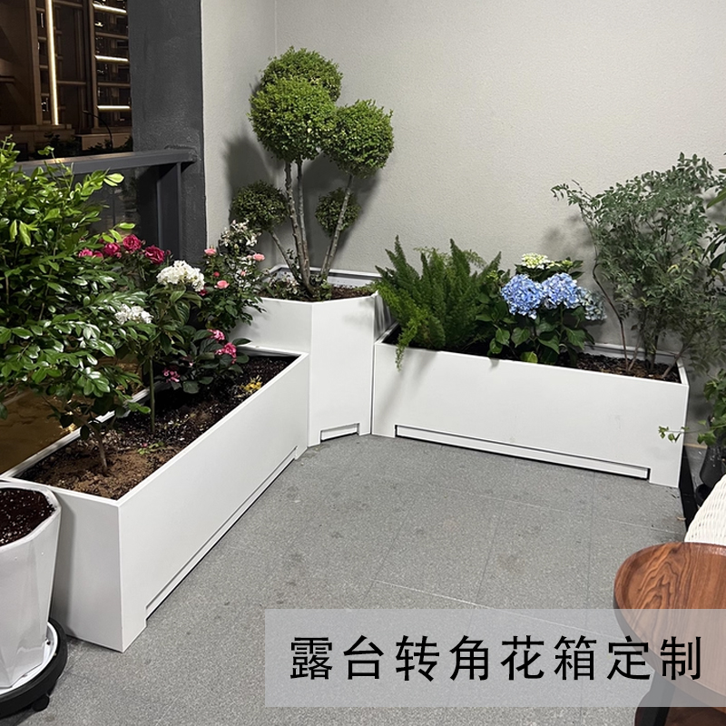 Stainless Steel Flower Box Tray for Balcony, Water-Catching Tray for Indoor Garden, Step Planting Box for Terrace and Courtyard