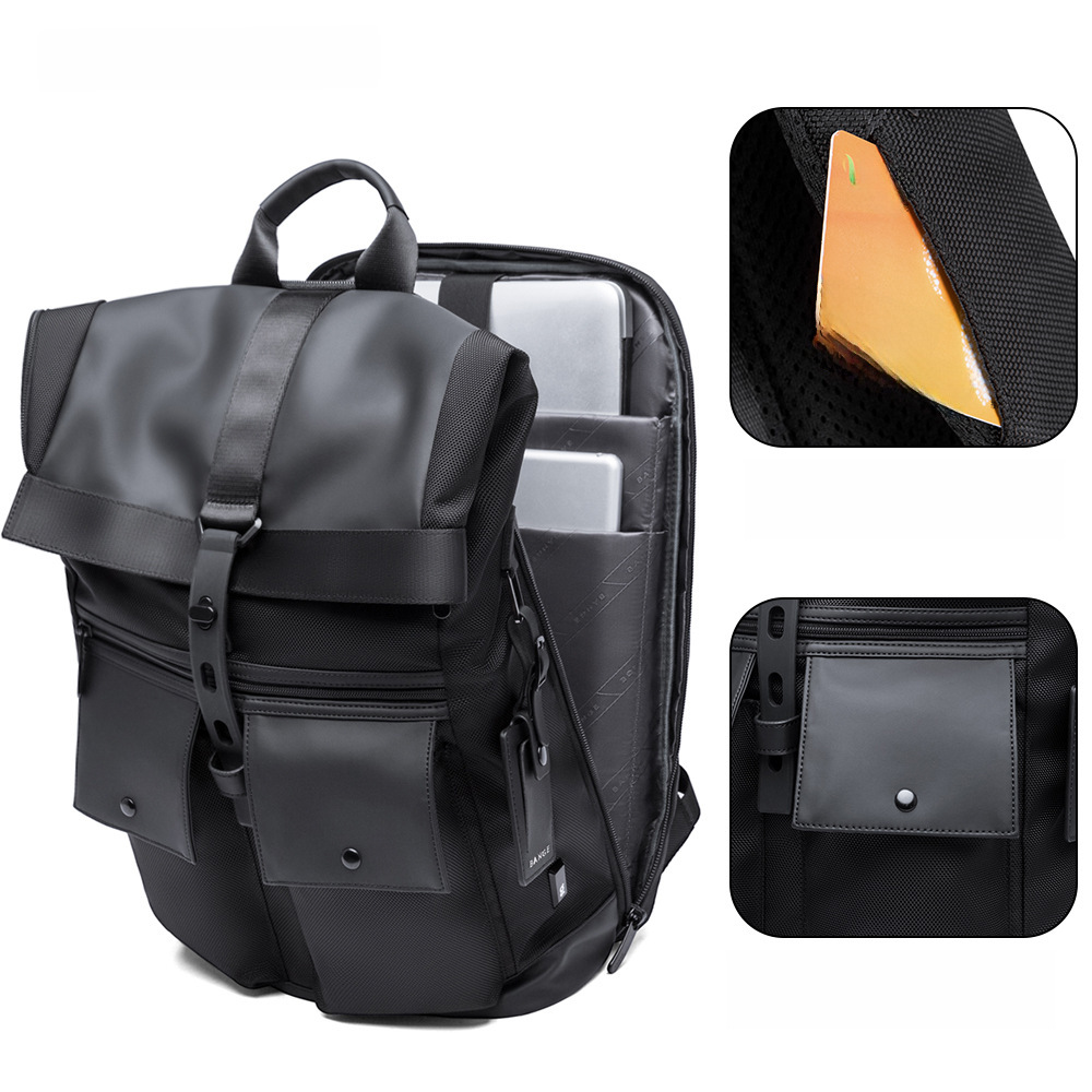 새로운 BANGE 새로운 옥스포드 천 남성 배낭 방수 여행 가방 컴퓨터 학생 가방 비즈니스 배낭