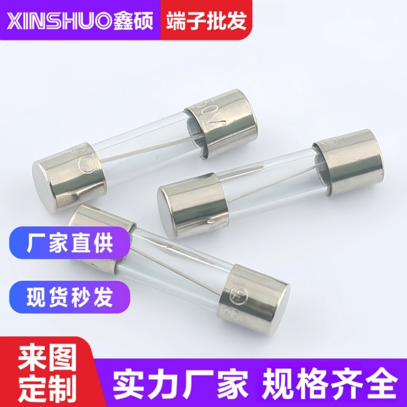 供应5*20单体玻璃保险管 快慢断熔断型  250V平头管状电流保险丝