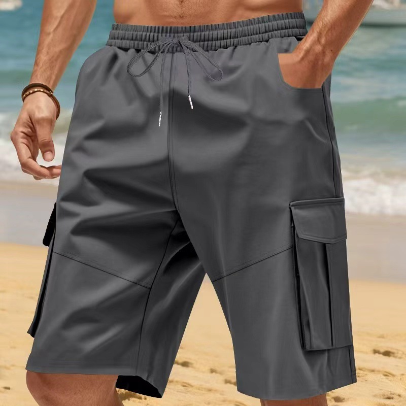 Amazon nuevo hombre de verano suelto delgado de cinco pantalones de trabajo americano transfronterizo pantalones cortos deportivos casuales