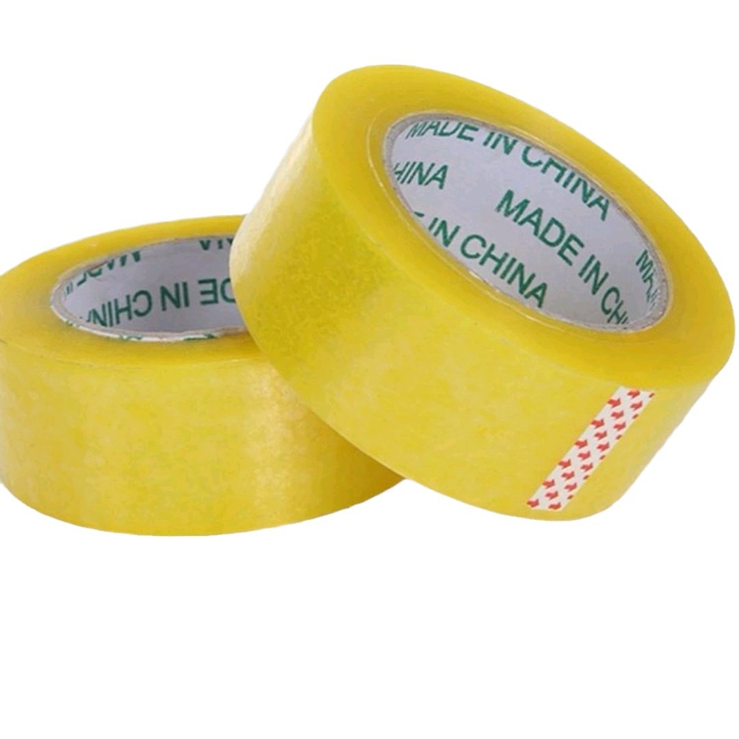 透明胶带大卷批发快递打包封箱胶纸厂家黄色胶布物流包 装胶带整