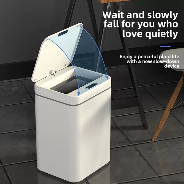 Smart Trash Can for Home Use, Sensor Trash Can for Living Room and Kitchen, Smart Sensor Trash Can, Storage Sensor Trash Can