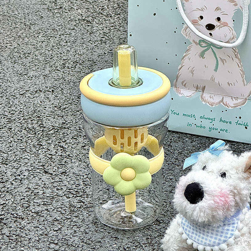 Botella de agua de oficina para estudiantes, plástico resistente al calor