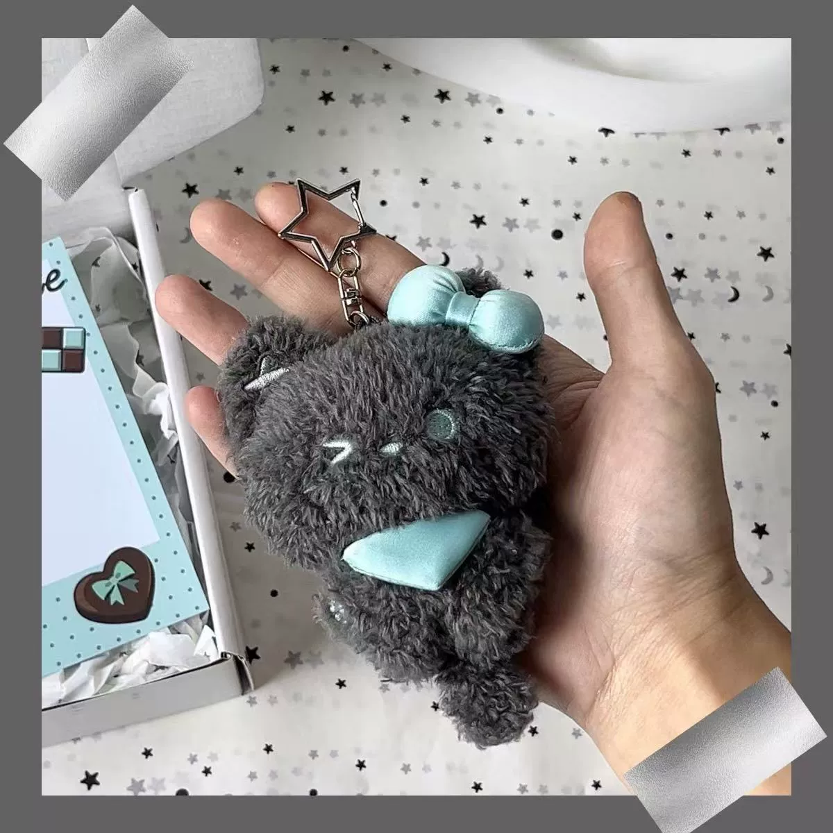 Mint plush pendant, doll, keychain, Birthday gift