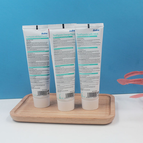 bioline pet toothpaste oral cleaning mint beef sweet orange three flavors dog brushing teeth fresh breath