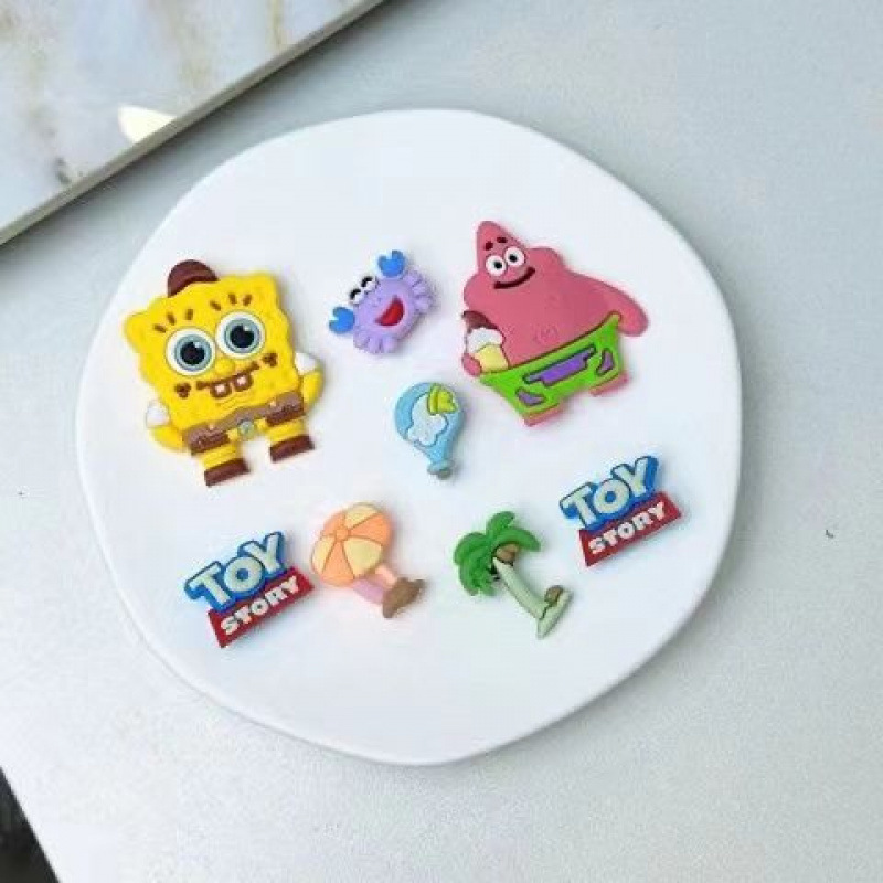 Hoyo Hoyo accesorios de zapatos lindos dibujos animados DIY botones de zapatos floral botones de zapatos accesorios botones de botones accesorios botones de PVC botones de zapatos