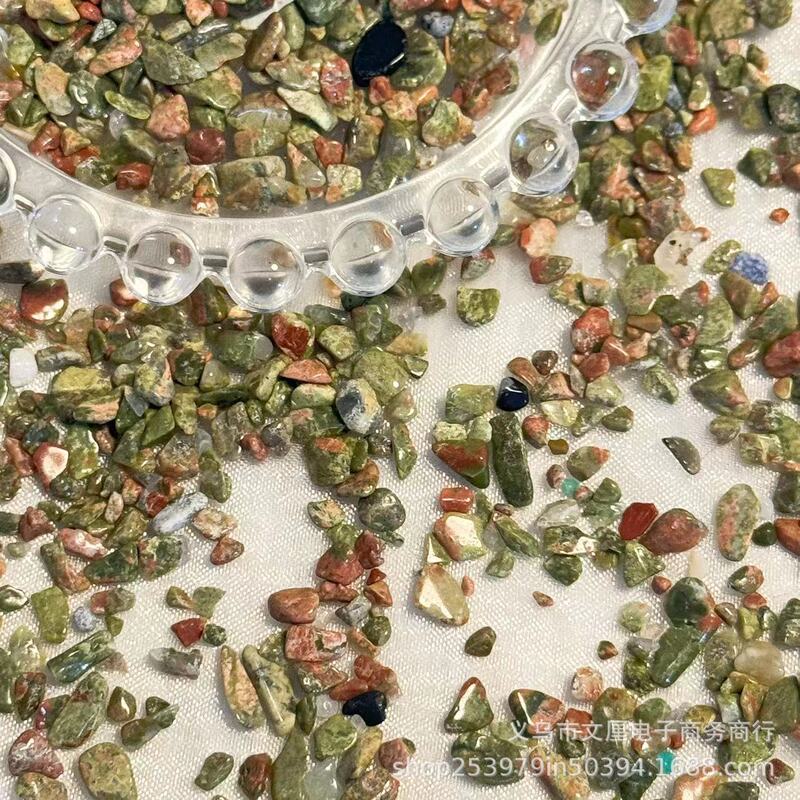 Autumn and Winter turquoise natural gravel Diy art garbage Journal Gumei manicure niche flow hemp fish tank decorative material