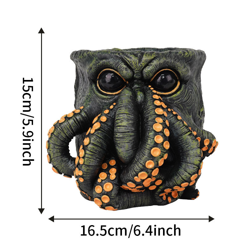  New Product Cthulhu-Style Monster Cthulhu-Style Monster Tentacle Squid Flower Pot Ornaments