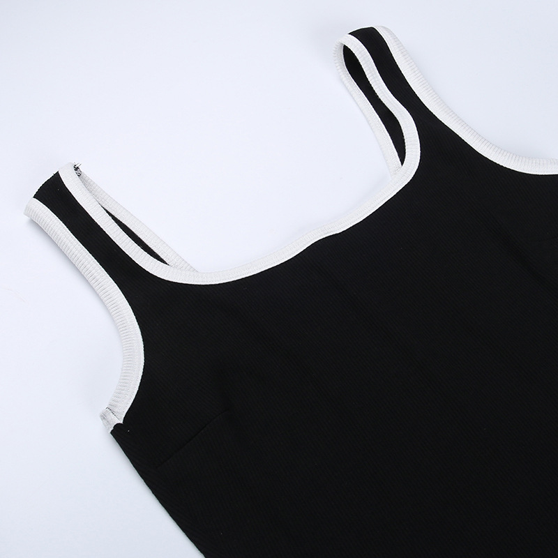 Summer Street Casual All Matching Slim Fit Color Contrasting Stripe Vest Jumpsuit for Women 9 Summer Street Casual All Matching Slim Fit Color Contrasting Stripe Vest Jumpsuit for Women