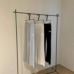 【WGWE】5805 夏ドレープストレートパンツ巾着軽くてゆったりワイドレッグカジュアルパンツ女性用ウォーキングパンツ