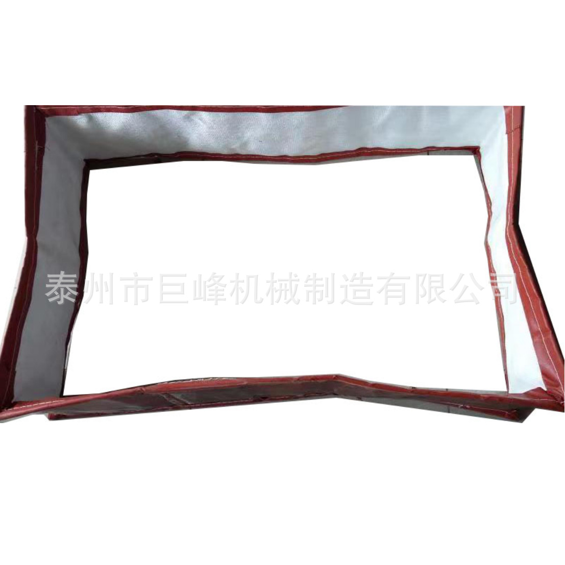 工厂制造烟风道软连接矩形氟橡胶硅胶布 高温腐蚀非金属蒙皮圈带