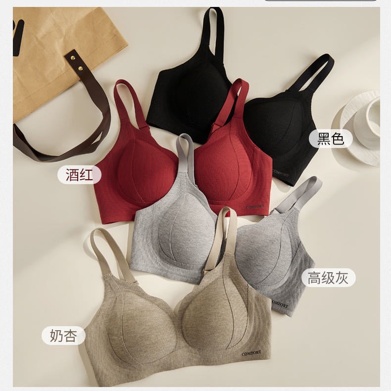 Venta directa de fábrica comercio electrónico transfronterizo Sudeste de Asia Vietnam Tailandia damas sin costuras sujetador de recogida lateral cómodo