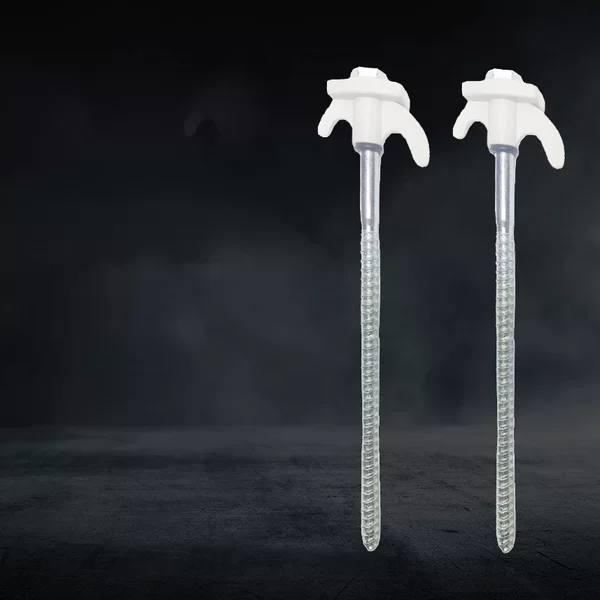 Outdoor Camping Canopy Plastic Cow Accessories Tent Iron Galvanized Ground Nails Spiral Drilling Fixed Hook Ground Nails