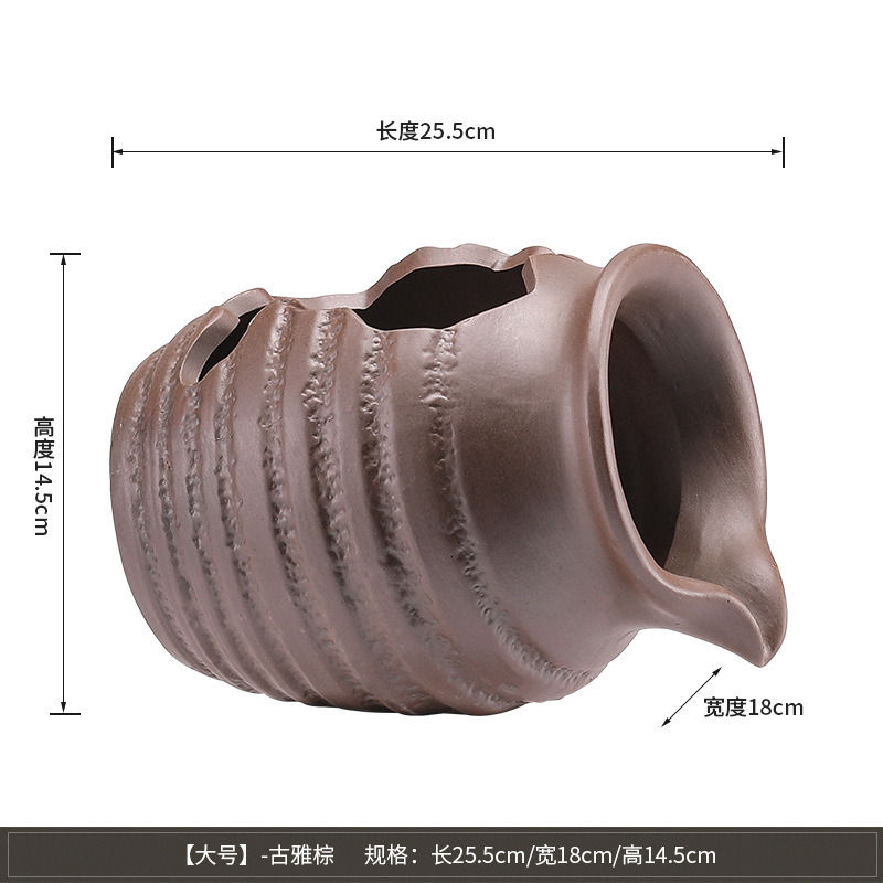 陶器の壺、中庭の流水装飾品、古代循環濾過アクセサリー、酸素化法、魚の飼育、屋内造園、生態水槽、流水|undefined