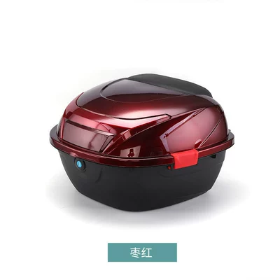 Motorcycle trunk Universal Battery Car Trunk - xl-travelers-trunk-key-style-maroon-red