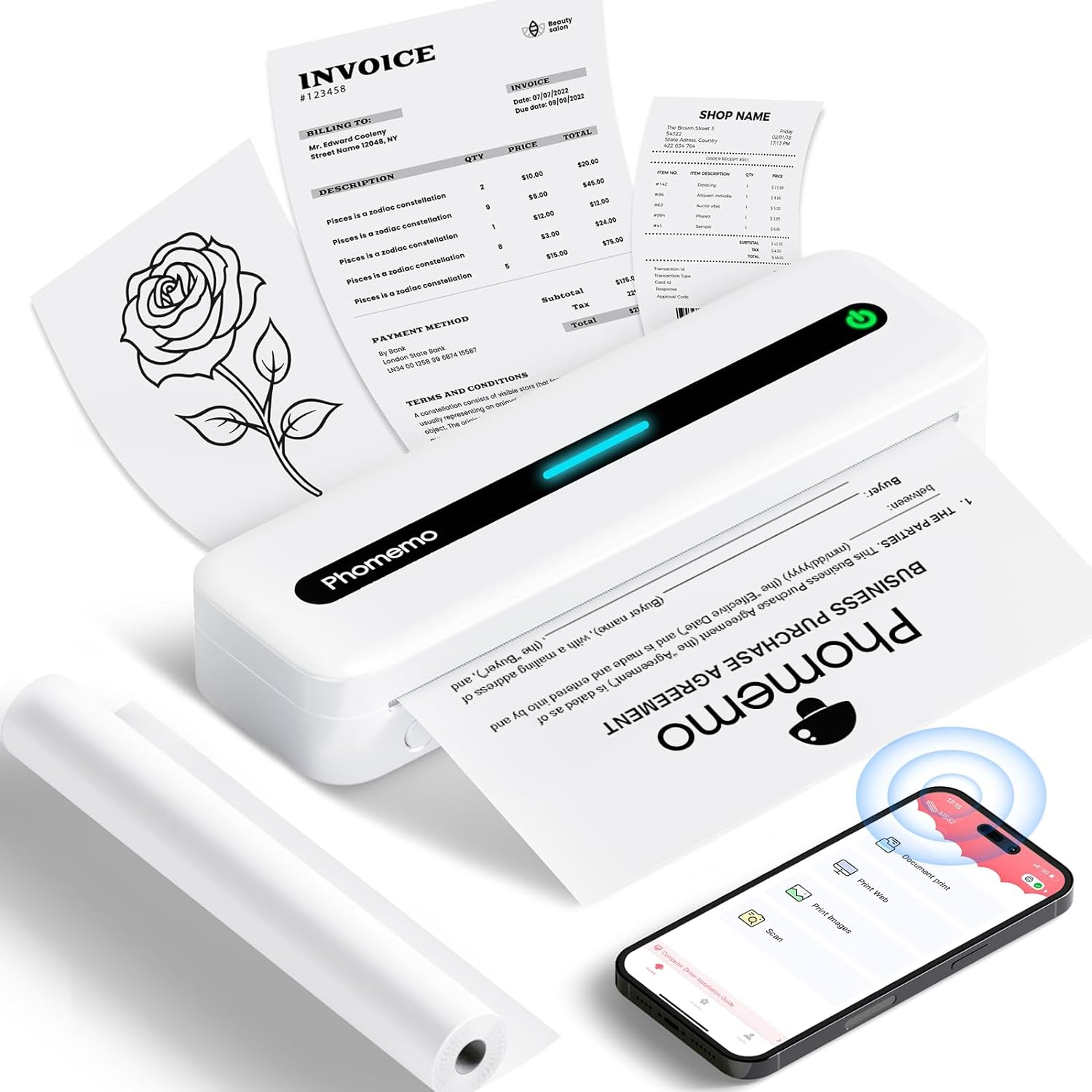 M832 Inglés (1 rollo de consumibles gratis) (Detalles negociables)