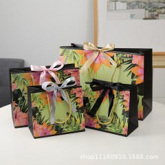 Valentine's Day Fashionable Blossoms and Wealth Gift Bags Printable LOGO Clothing Bags Paper Bags Facial Mask Gift Bags