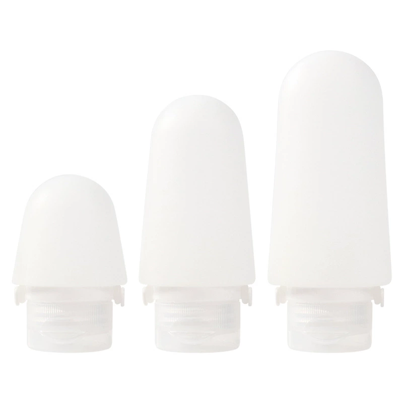 Silicone bottle for traveling, handheld lotion, storage system, hermetic container, fall protection