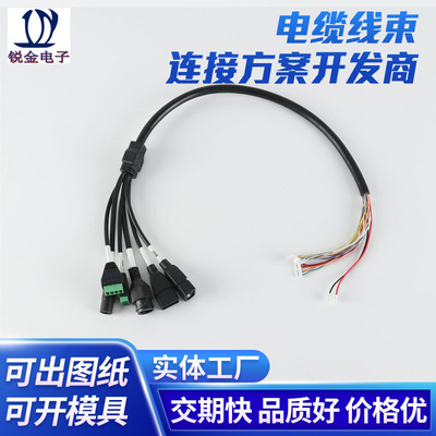 廠家網絡攝像機尾線監控人臉識別尾線智能指紋解鎖顏色可定制