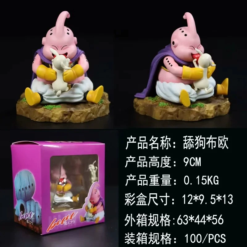 Супер Саяян Демон Бу'o GK Fat Bao Lisp Dog Scene Model Model Model Аниме ручной