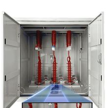 35KV高压电缆分支箱不锈钢电缆对接箱成套一进一出排式分支箱