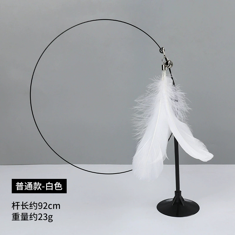 Fabricante spot ratón de lino palo de gato divertido poste de madera con campana auto-alivio gato juguetes suministros para mascotas