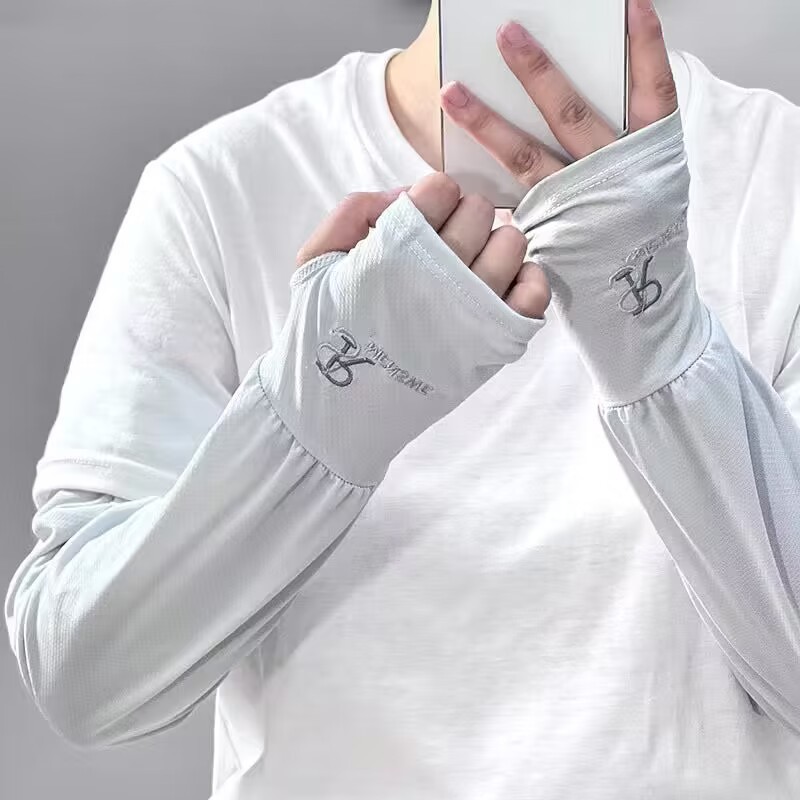 남성 여름 자외선 차단 아이스 실크 팔토시 운전 자전거 라이딩 통기성 쿨