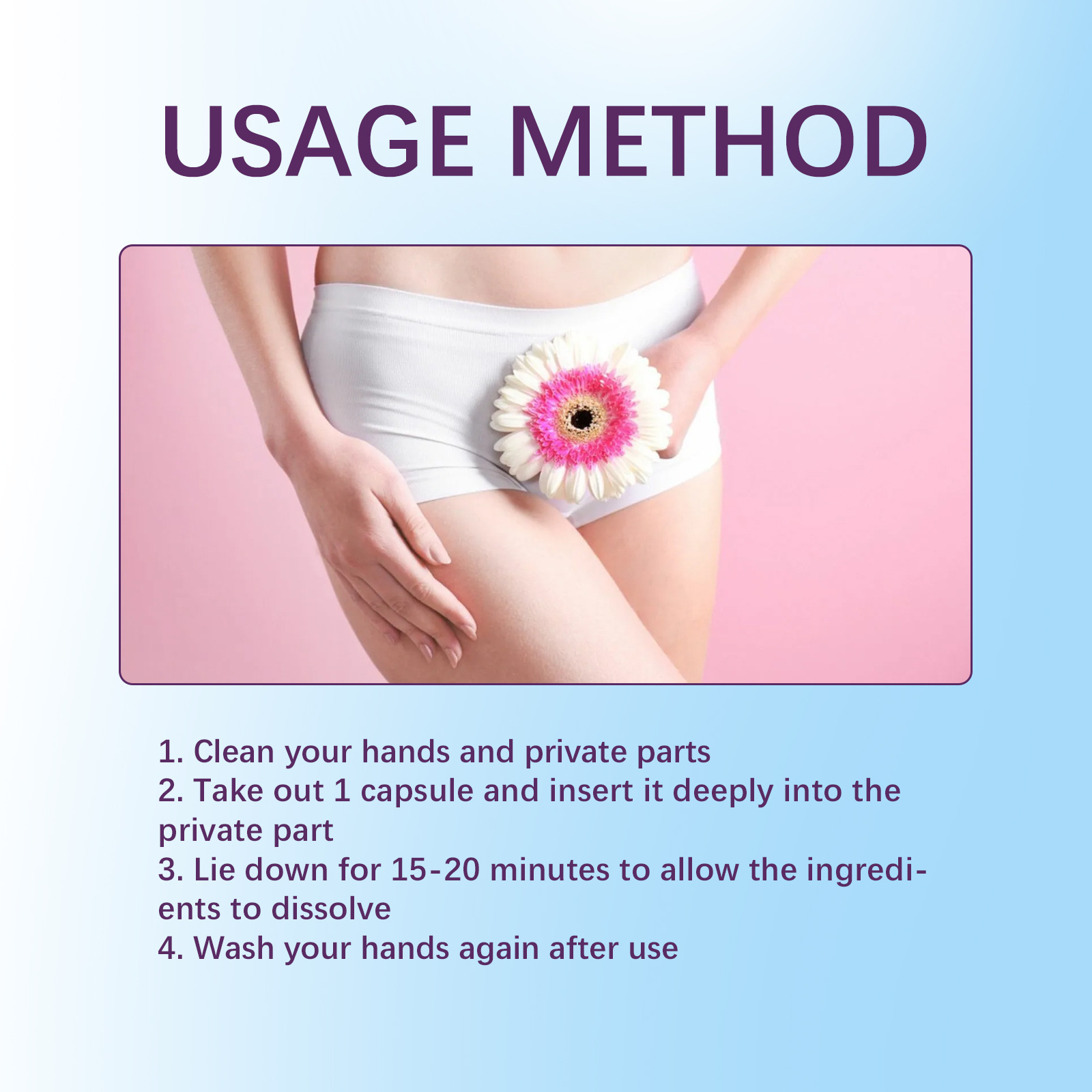 EELHOE Women's Care Kräuterkapseln lindern Juckreiz, reinigen den Geruch, sind mild und nicht reizend_voghion.com