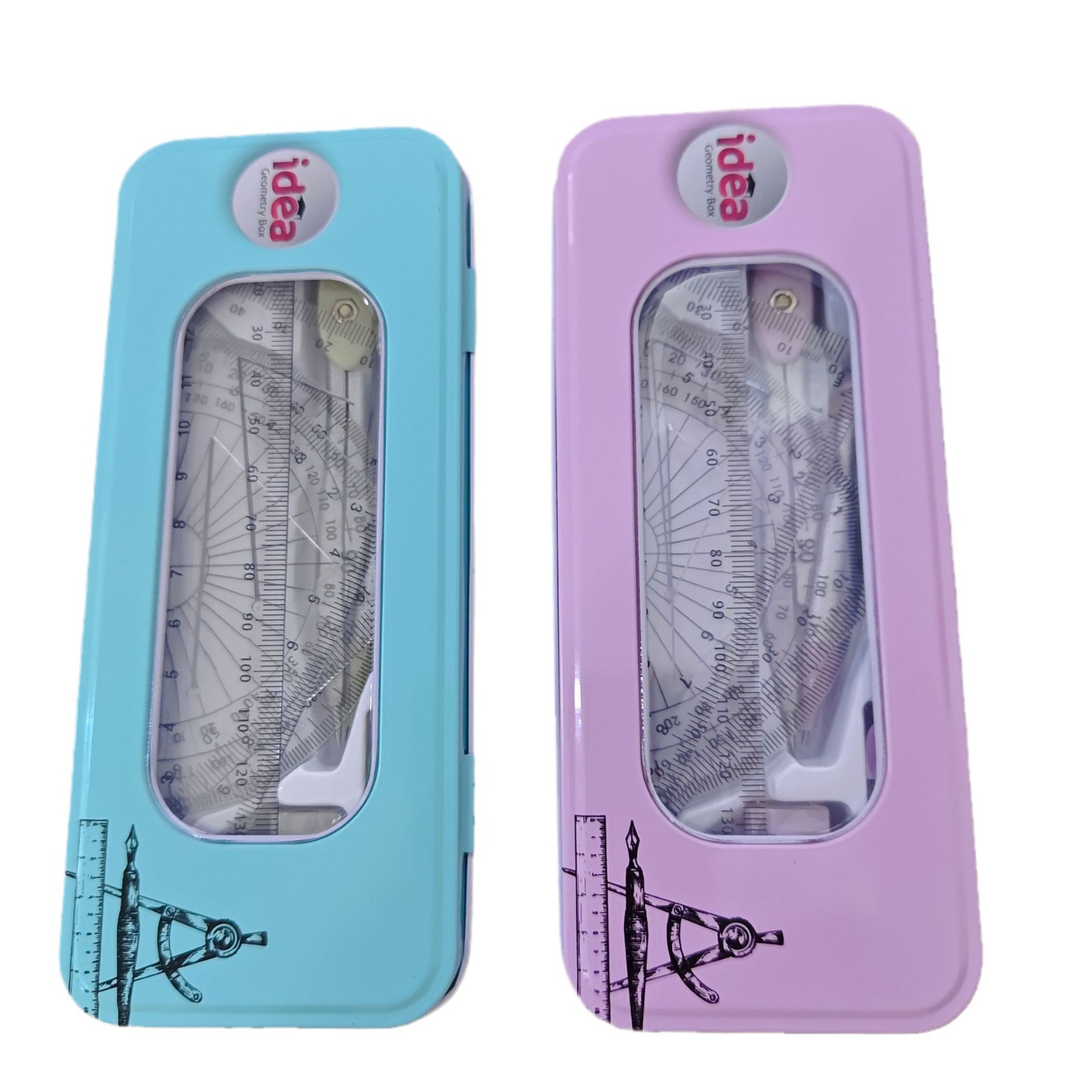 Mayorista estudiantes con 7 piezas de goma de la brújula