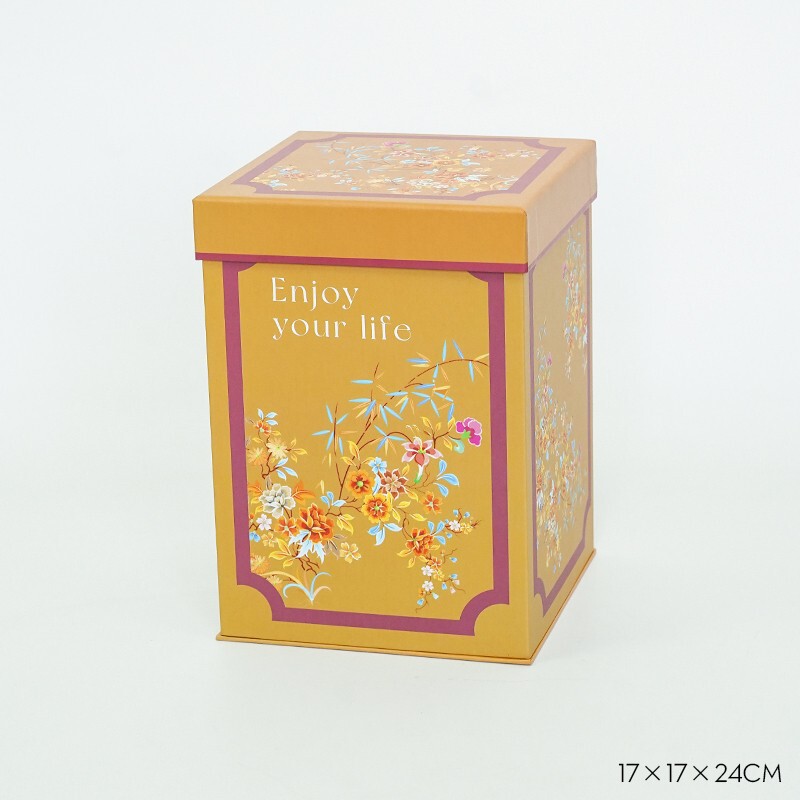 中秋新品月饼花盒复古高档手提鲜花礼品盒子新中式鲜花艺包装材料|undefined