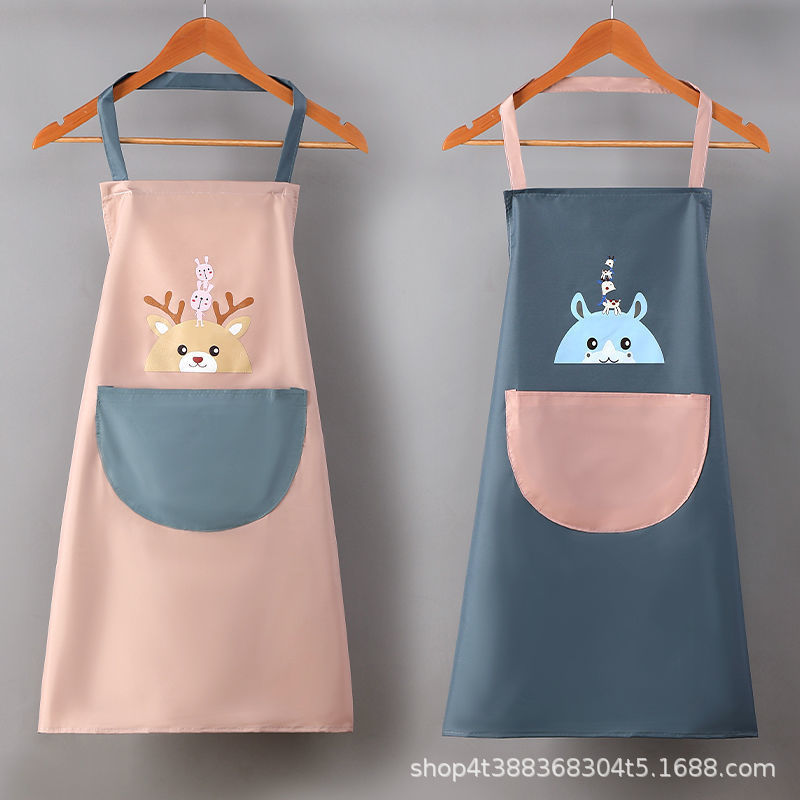 Zs delantal cocina hogar a prueba de aceite e impermeable estilo japonés coreano moda linda cocina cintura tareas del hogar trabajo de pareja