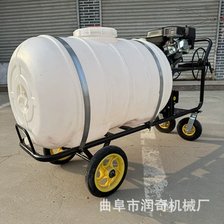 手推汽油打药车农用高压喷雾机果园大棚喷药机养殖场移动式消毒