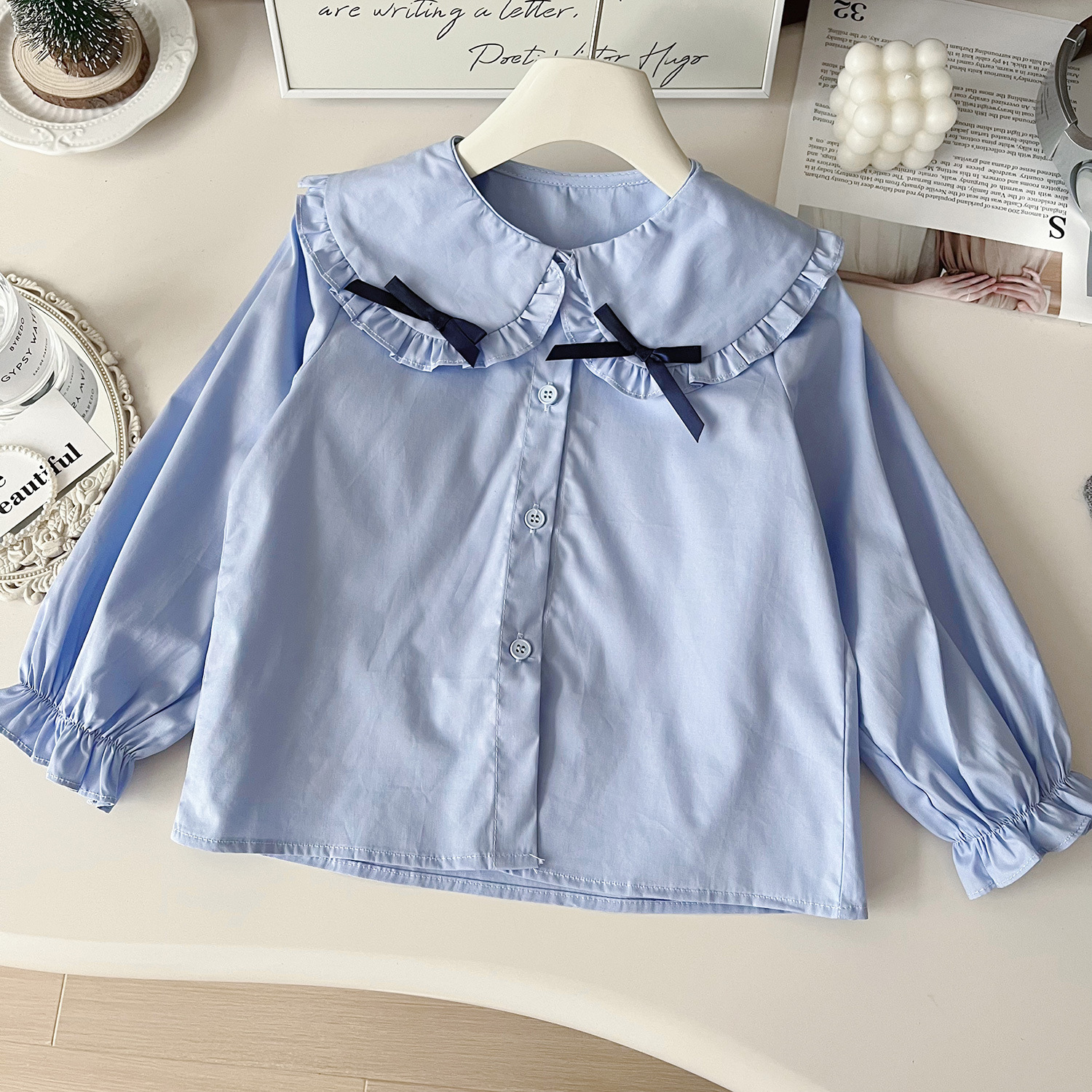 Girl 2024 New College Style Rabbit Police Officer Clothes JK Children's Skirt Stylish 3-Piece Set 67597_voghion.com