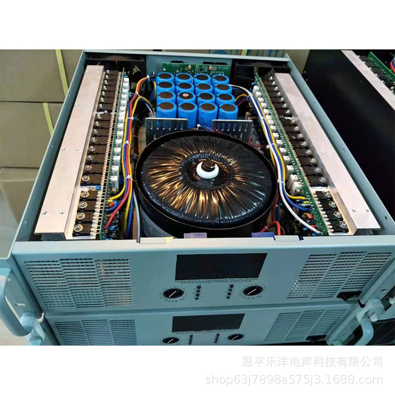 Professional Stage High-Power Amplifier Concert Ktv1800W Professional Post-Stage with Amplifier Stage Pure Copper Amplifier