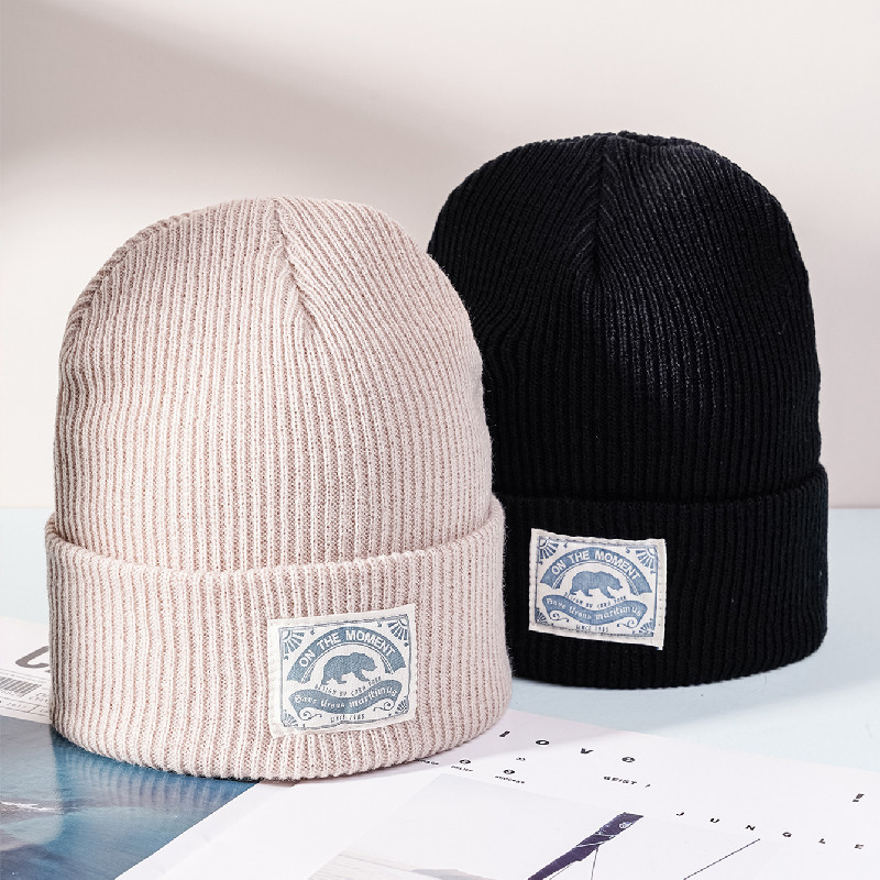 New Fashion Knitted Couple Multicolor Hip Hop Street Cold Versatile Simple Warm Wool Hat_voghion.com