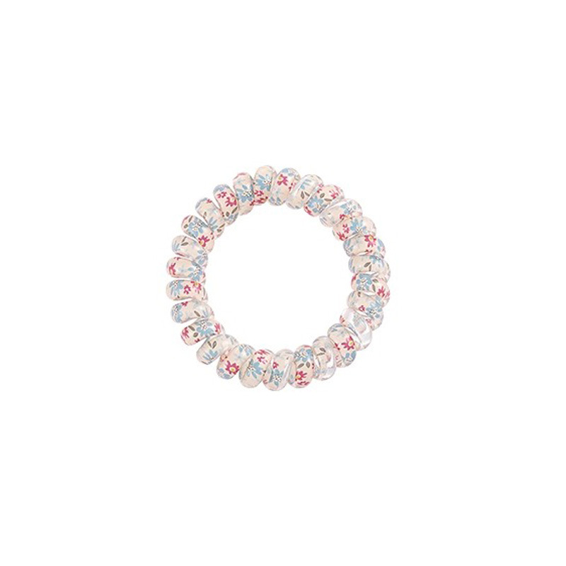 Línea telefónica azul anillo de cabello para mujeres 2025 nueva cuerda de cabeza de alta elasticidad duradera no dañando el cabello banda de goma bola de cabello