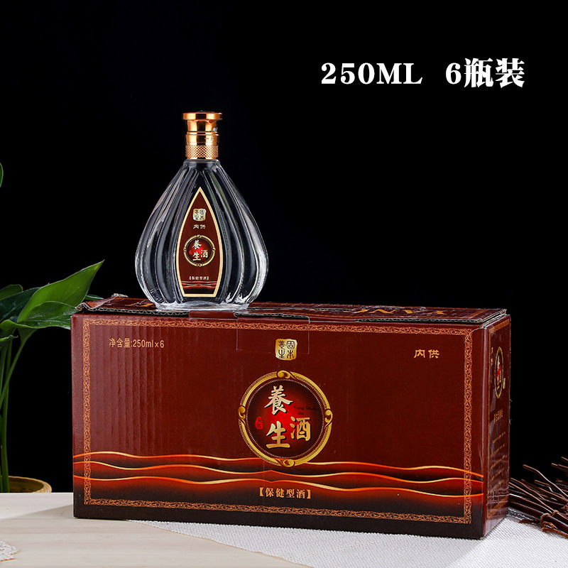 6병입 와인 박스 (병 미포함); 투명