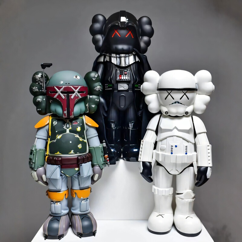 Fiberglass Star Wars Stormtrooper Sculpture Robot Model White Soldier Darth Vader Bar Shop Living Room Decoration