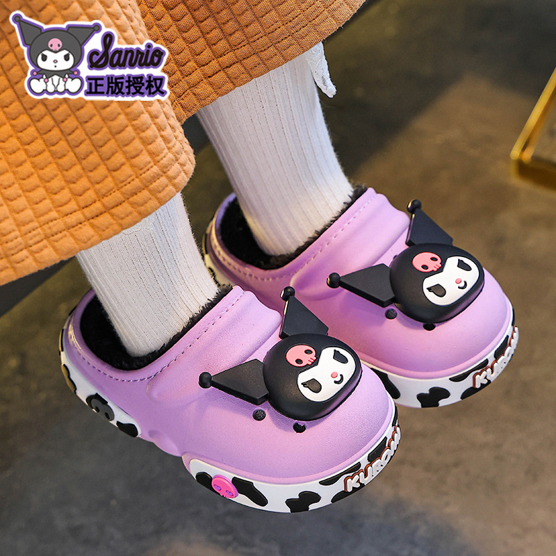 Sanliou zapatillas de algodón de invierno para niños, niños y niñas, calentamiento, bolsas de algodón para niños y medianos, bolsas de zapatos de algodón para niños