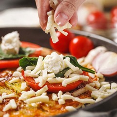 Milkayland Mozarella Cheese Pizza Baked Rice with Stringy Cream Cheese Topping