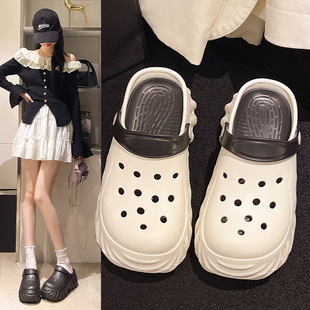 Croc Shoes Summer Outer Wear 2025 New Couple Sports Sandals with Poop Feeling Seaside Beach Sandals and Slippers for Women Wholesale