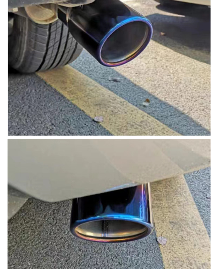 Suitable for 10-18 Toyota Reiz stainless steel tail throat Reiz car modified decorative exhaust pipe tail throat