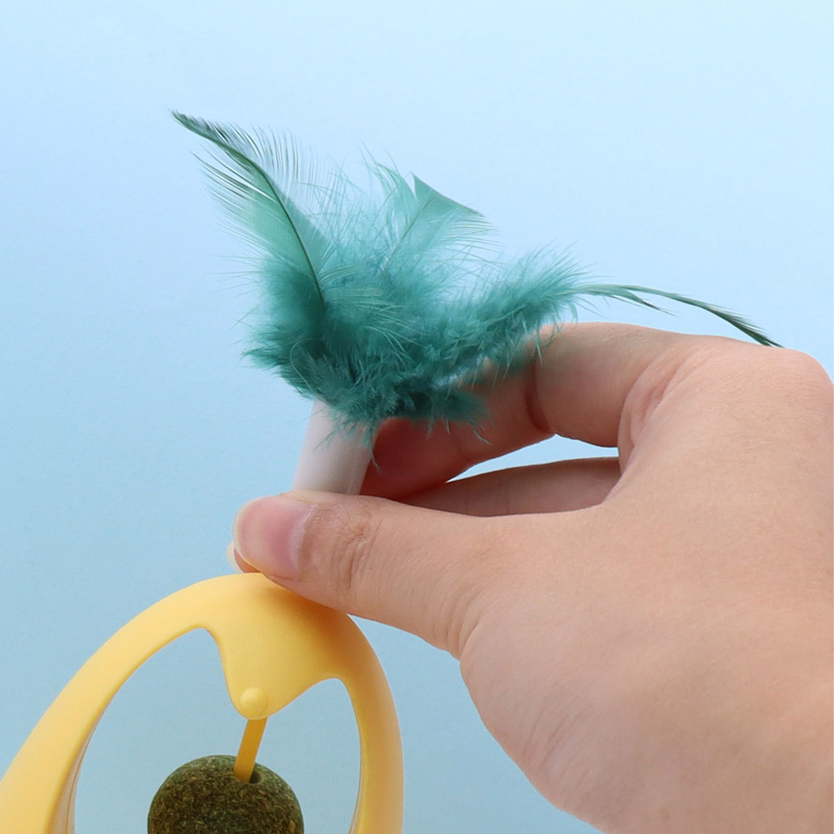 Juguetes para gatos, plumas que alivian el aburrimiento, palo para gatos, vaso, juguetes para gatos con bolas de menta, molares para gatos, suministros para mascotas