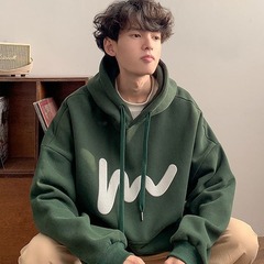 重いポンドの帽子のパーカーの男性の春秋のファッションのブランドのアメリカの復古のゆったりしているoversizeとベルベットのカジュアルなコートの上着